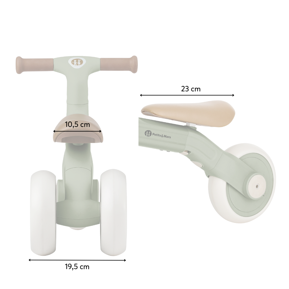 PETITE&amp;MARS Trojkolka multifunkčná 3v1 Bingo Sage Leaf