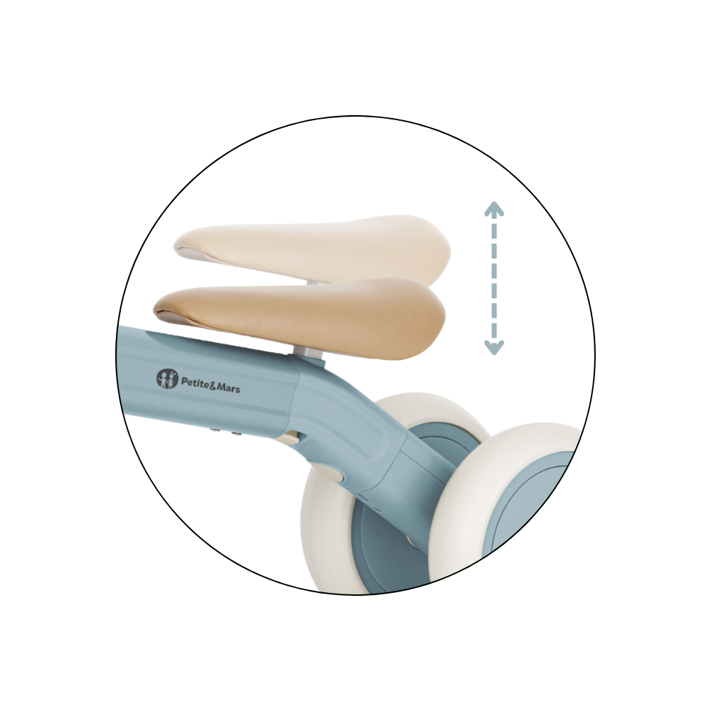 PETITE&amp;MARS Trojkolka multifunkčná 3v1 Bingo Sterling Blue