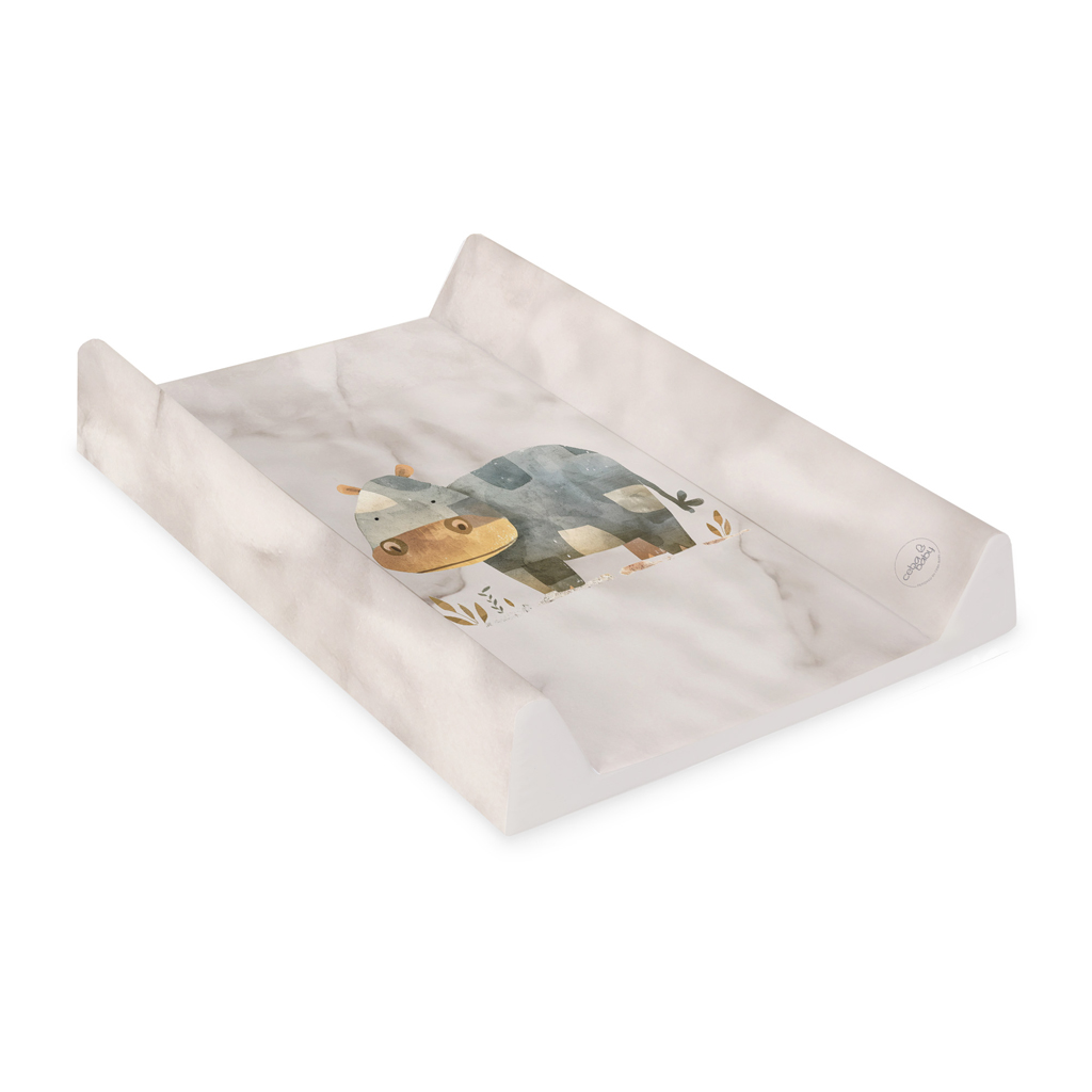 CEBA BABY Podložka prebaľovacia 2-hranná mäkká (50x70) Basic Cosy Hippo