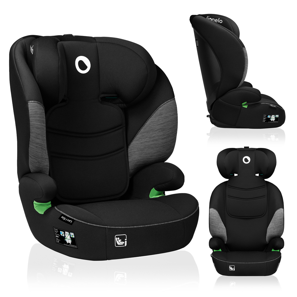 LIONELO Autosedačka Lars i-Size (100-150 cm) Black Grey