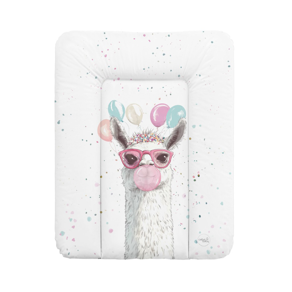CEBA BABY Podložka prebaľovacia mäkká (50x70) Basic Crazy Lama
