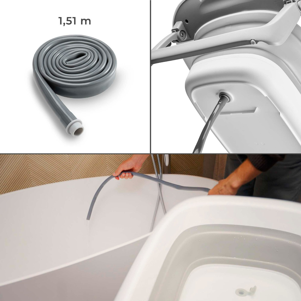 KINDERKRAFT Stolík prebaľovací s vaničkou Bubbly Grey