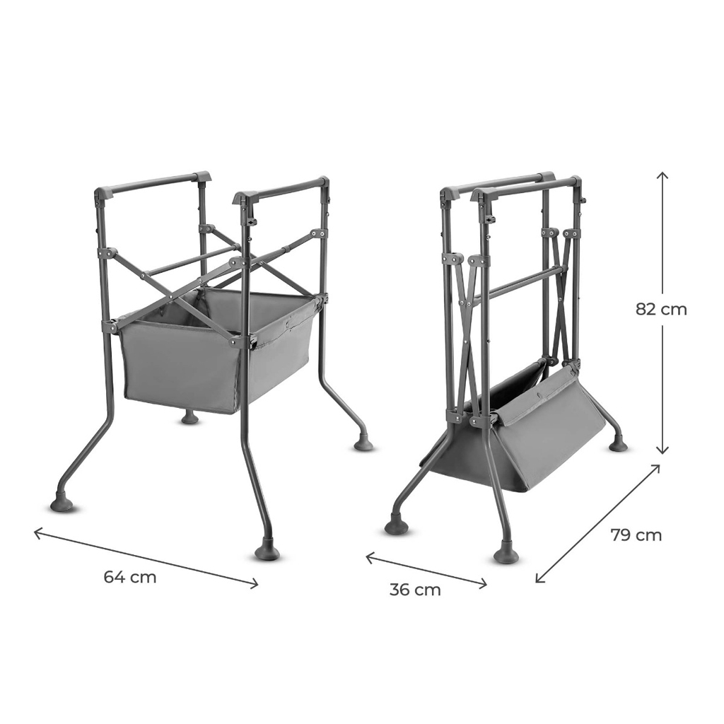 KINDERKRAFT Stolík prebaľovací s vaničkou Bubbly Grey