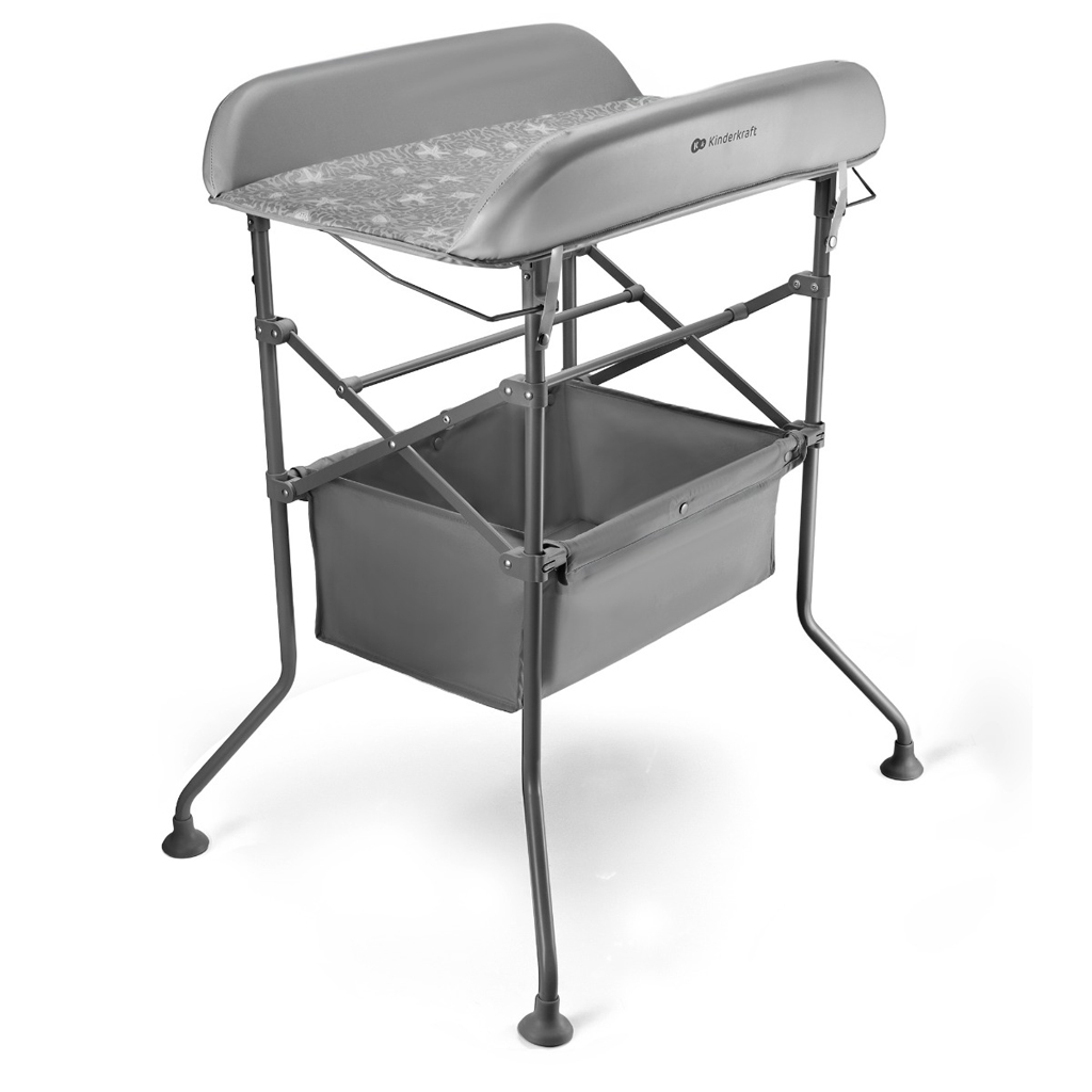 KINDERKRAFT Stolík prebaľovací s vaničkou Bubbly Grey