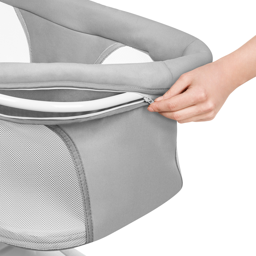 LIONELO Detské lehátko Bella Set Grey Concrete, 0m+