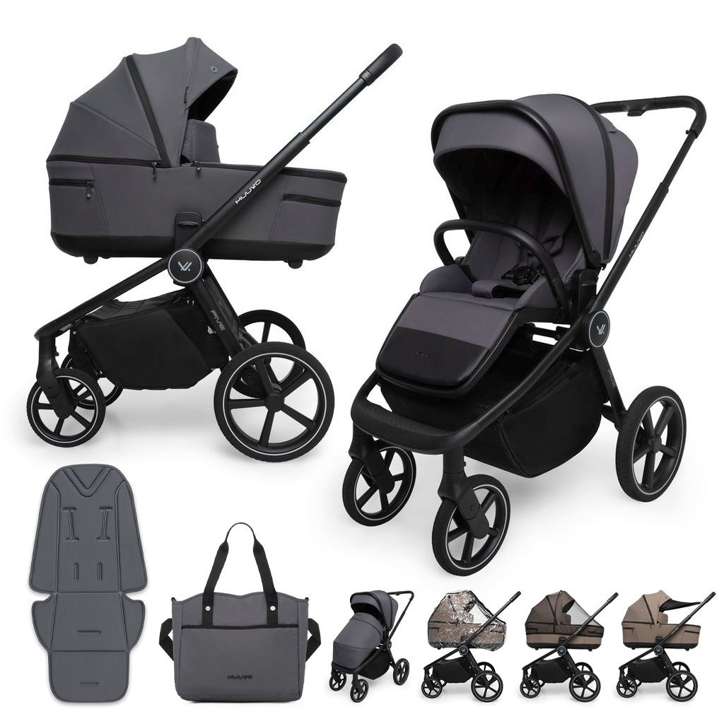 MUUVO Kočík kombinovaný Five 2v1 Iron Graphite