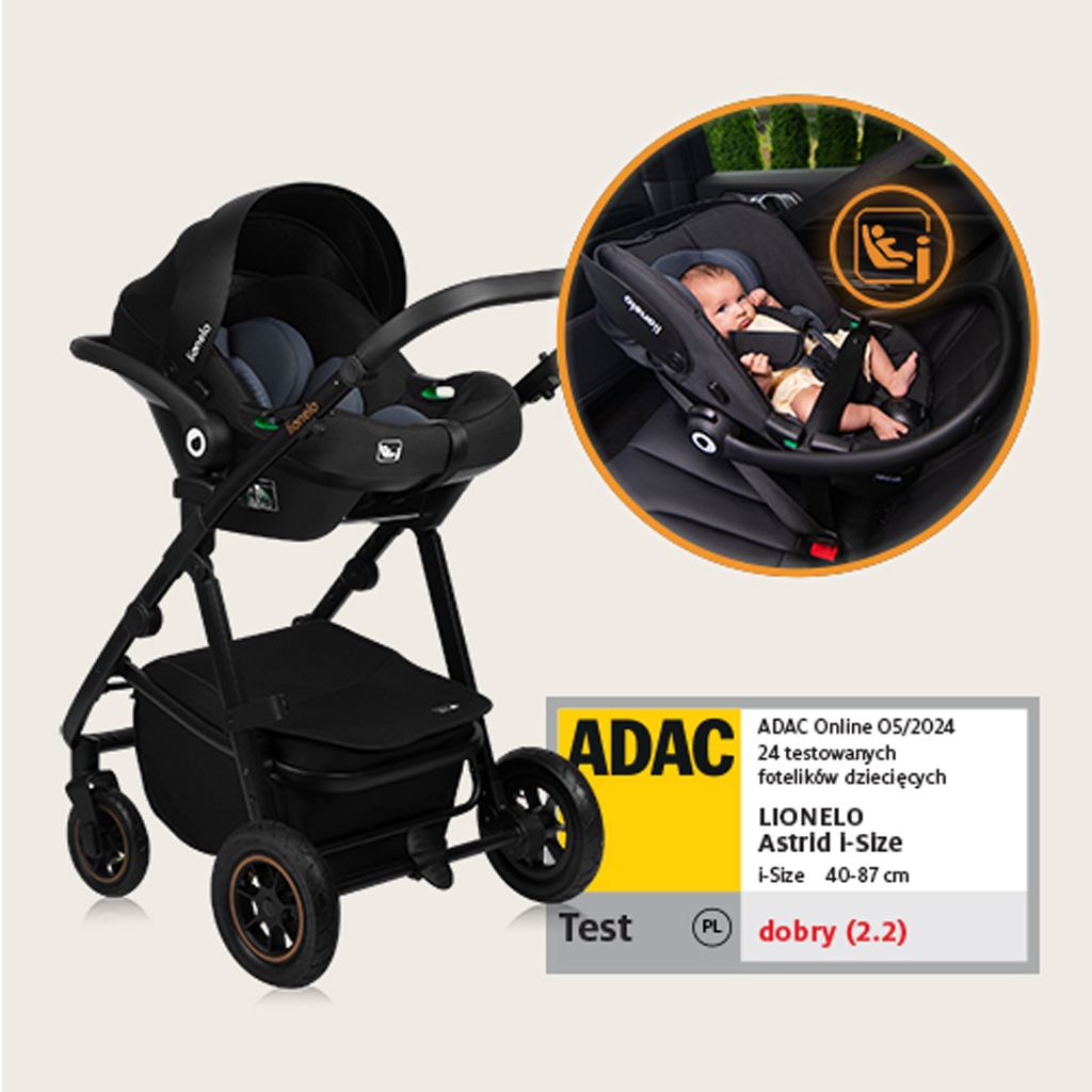 LIONELO Kočík kombinovaný Amber Plus 3v1 Green Forest