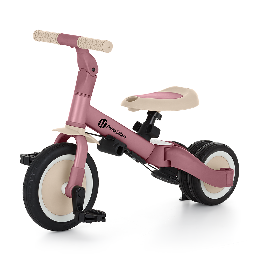 PETITE&amp;MARS Trojkolka multifunkčná 5v1 Turbo Dusty Rose