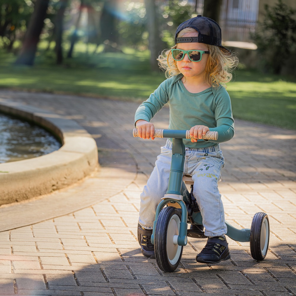 PETITE&amp;MARS Trojkolka multifunkčná 5v1 Turbo Misty Green