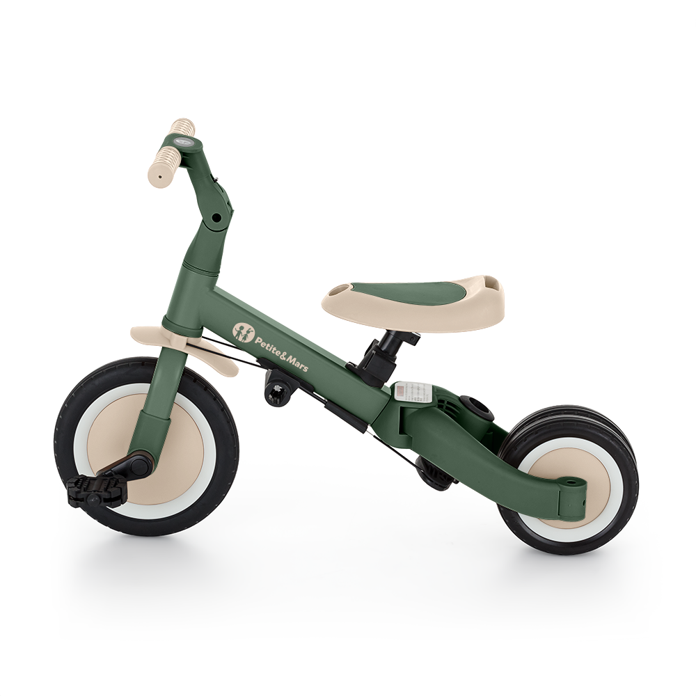 PETITE&amp;MARS Trojkolka multifunkčná 5v1 Turbo Misty Green