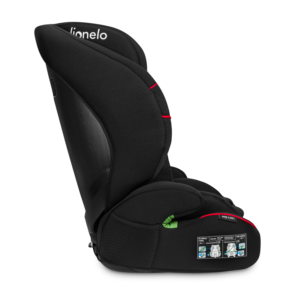 LIONELO Autosedačka Levi I-Size (76–150 cm) Sporty Black