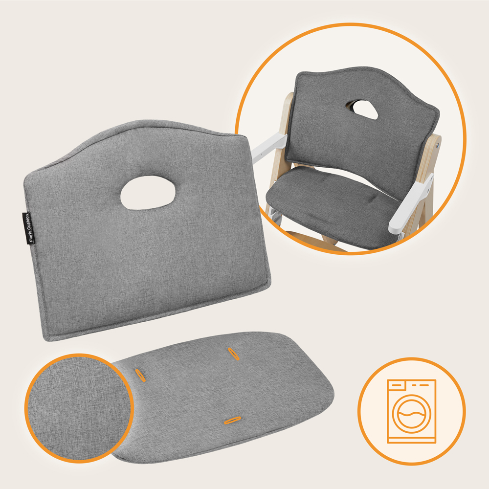 LIONELO Jedálenská stolička Floris White Natural