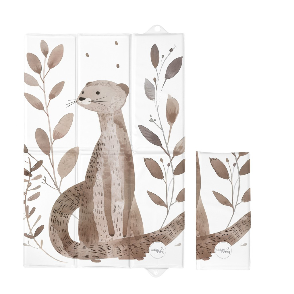CEBA BABY Podložka prebaľovacia cestovná (60x40) Basic Clever Otter