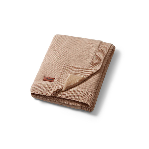 BABYONO Deka z prírodnej bavlny 75 × 100 cm dark beige 0m+