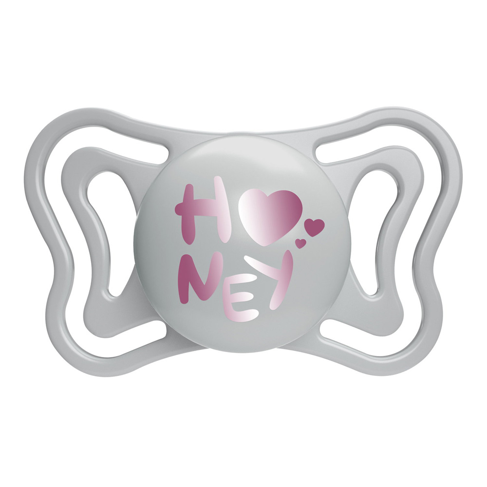 CHICCO Cumlík Physio Light silikónový dievča 2-6m, 2 ks