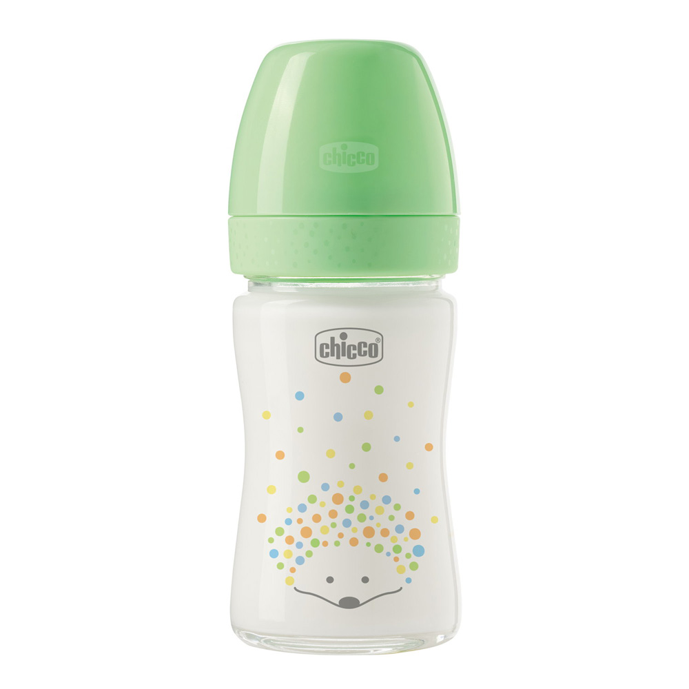 CHICCO Fľaša dojčenská sklenená Perfect Easy 150 ml slow silikón neutral 0m+