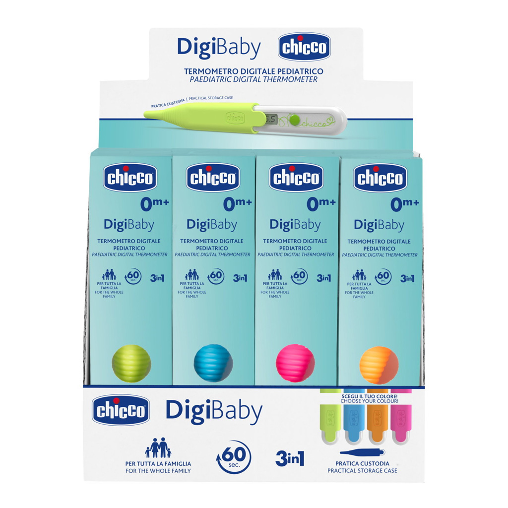 CHICCO Teplomer digitálny Digi Baby oranžový
