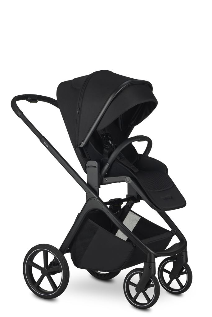 EASYWALKER Kočík kombinovaný Zoey Pure Black + CBX By CYBEX Aton B2 i-Size + základňa