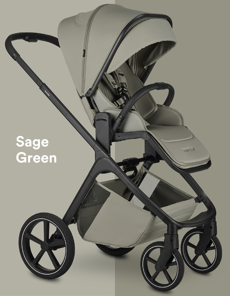 EASYWALKER Kočík kombinovaný Zoey Sage Green + CBX By CYBEX Aton B2 i-Size + základňa