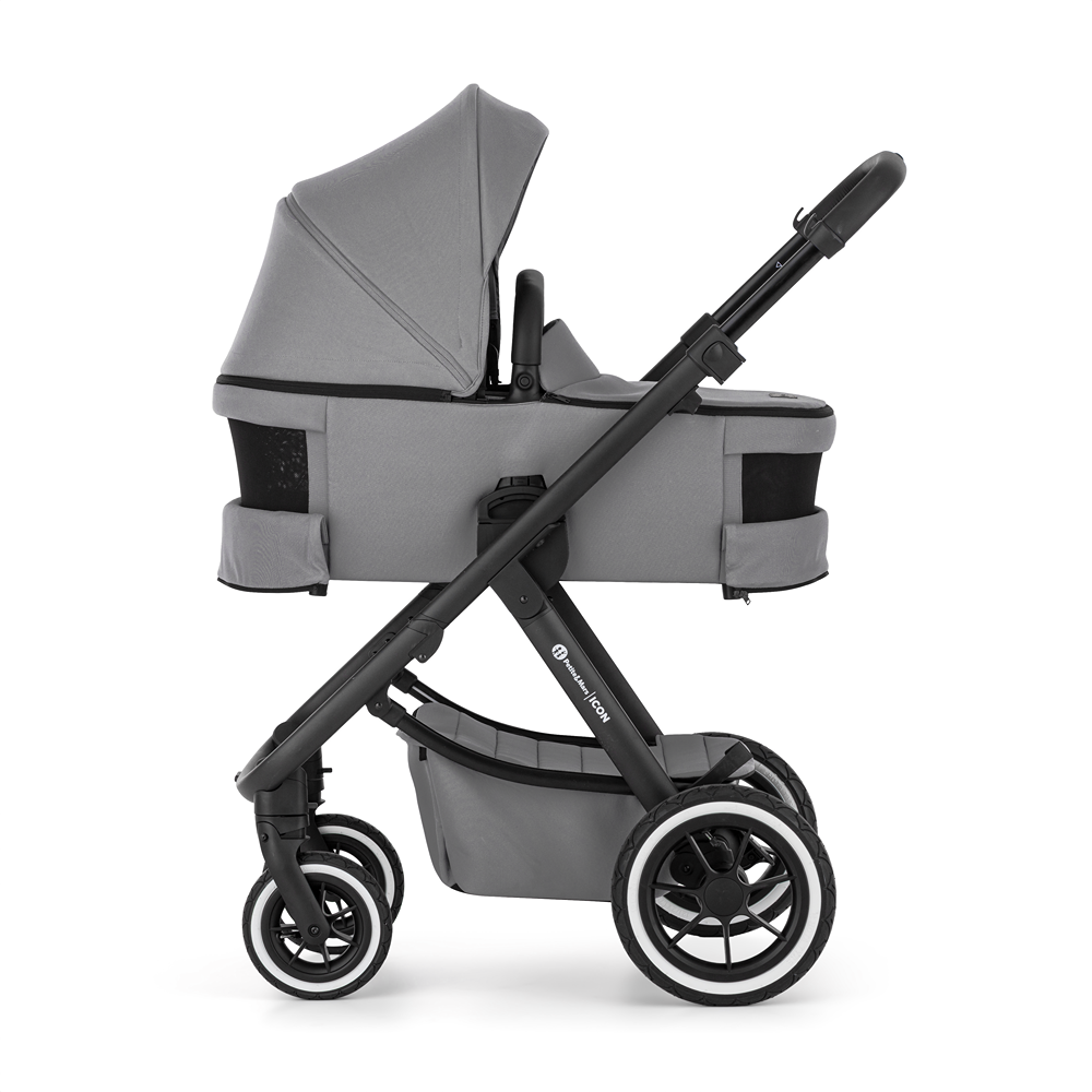 PETITE&amp;MARS SET Kočík 4v1 ICON Dove Grey LITE AIR + CBX By CYBEX Aton B2 i-Size