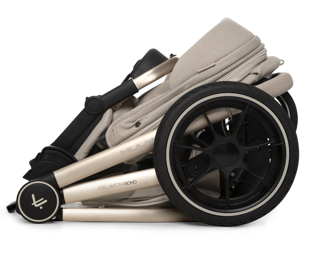 MUUVO SET Kočík 4v1 Quick Boho Beige set + CBX By CYBEX Aton B2 i-Size + základňa