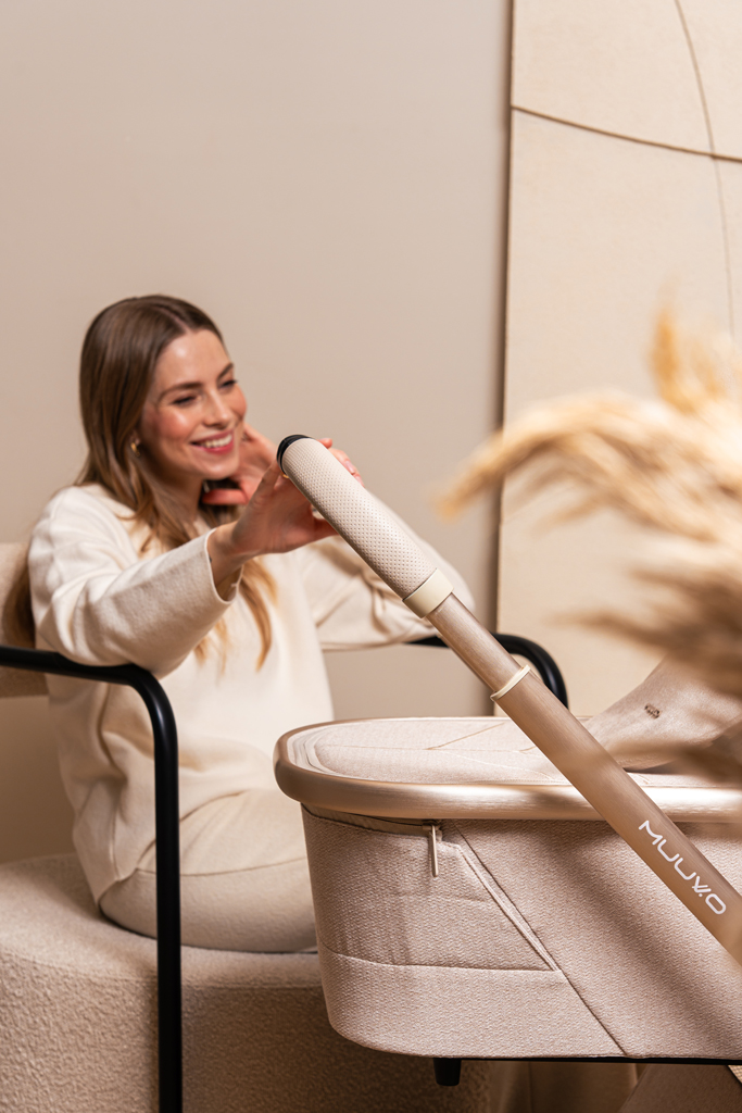 MUUVO SET Kočík 4v1 Quick Boho Beige set + CBX By CYBEX Aton B2 i-Size + základňa