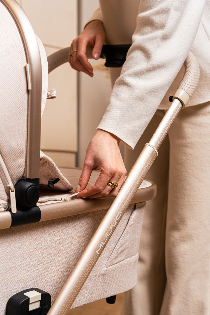 MUUVO SET Kočík 4v1 Quick Boho Beige set + CBX By CYBEX Aton B2 i-Size + základňa