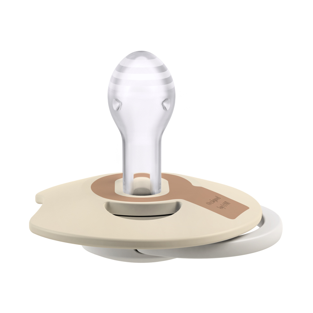 LOVI Cumlík svietiaci silikónový dynamický Prime 6-18m 2ks Ivory/Blush