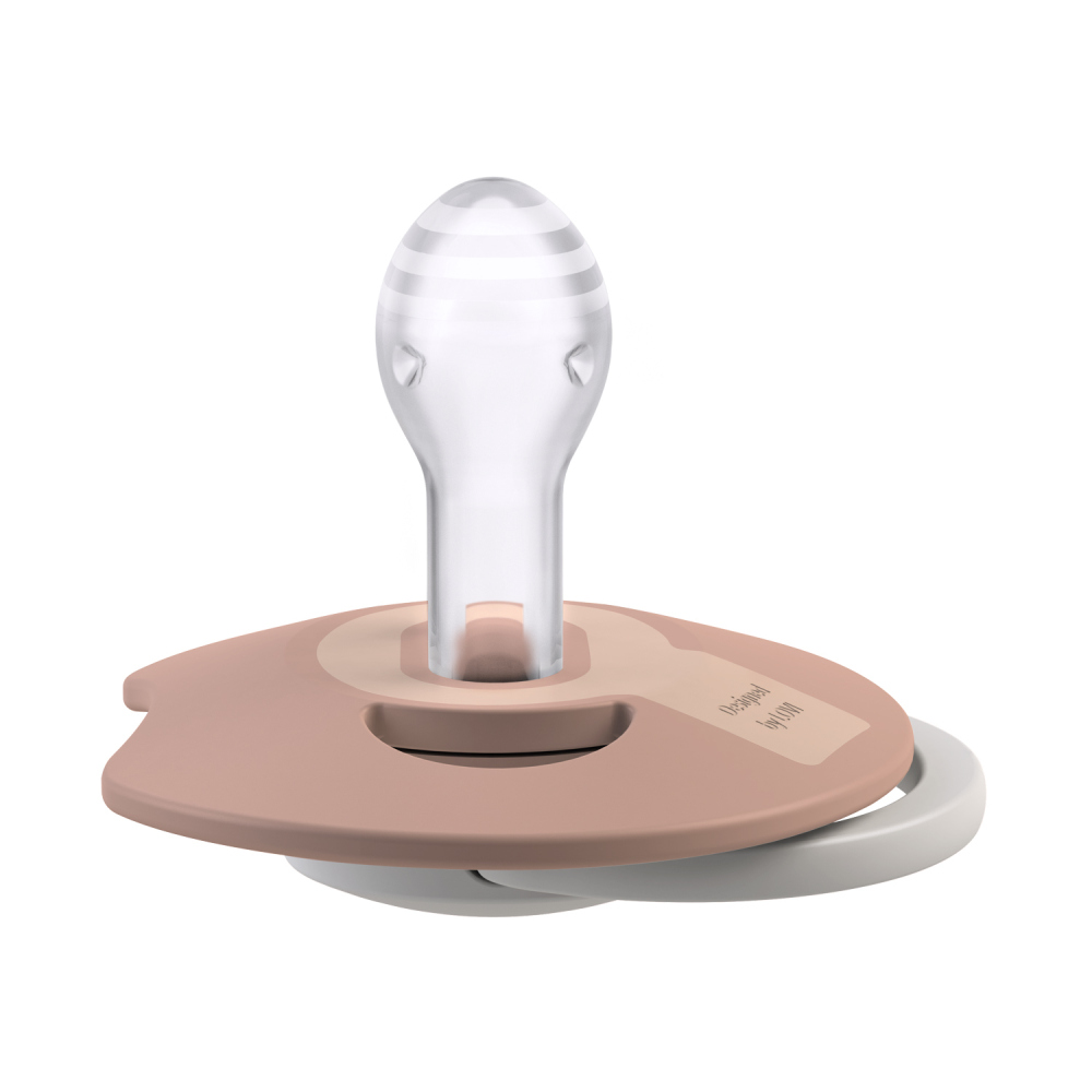 LOVI Cumlík svietiaci silikónový dynamický Prime 6-18m 2ks Ivory/Blush