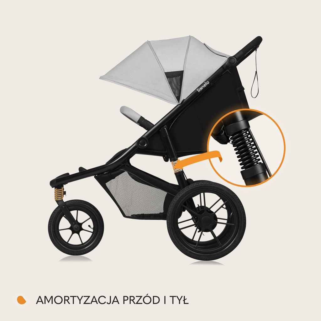 LIONELO Kočík športový Azura Grey Stone