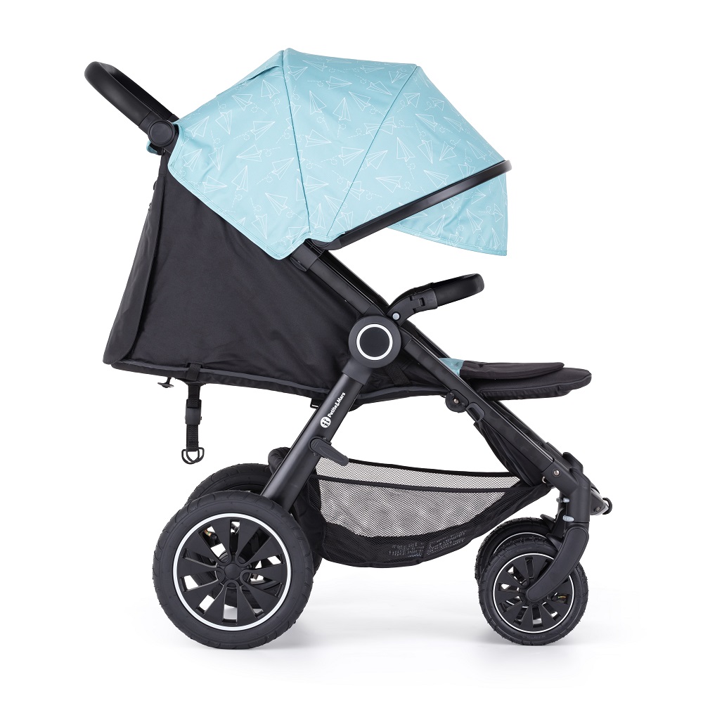 PETITE&amp;MARS Kočík Street+ Air Black Limited 100 Airplane