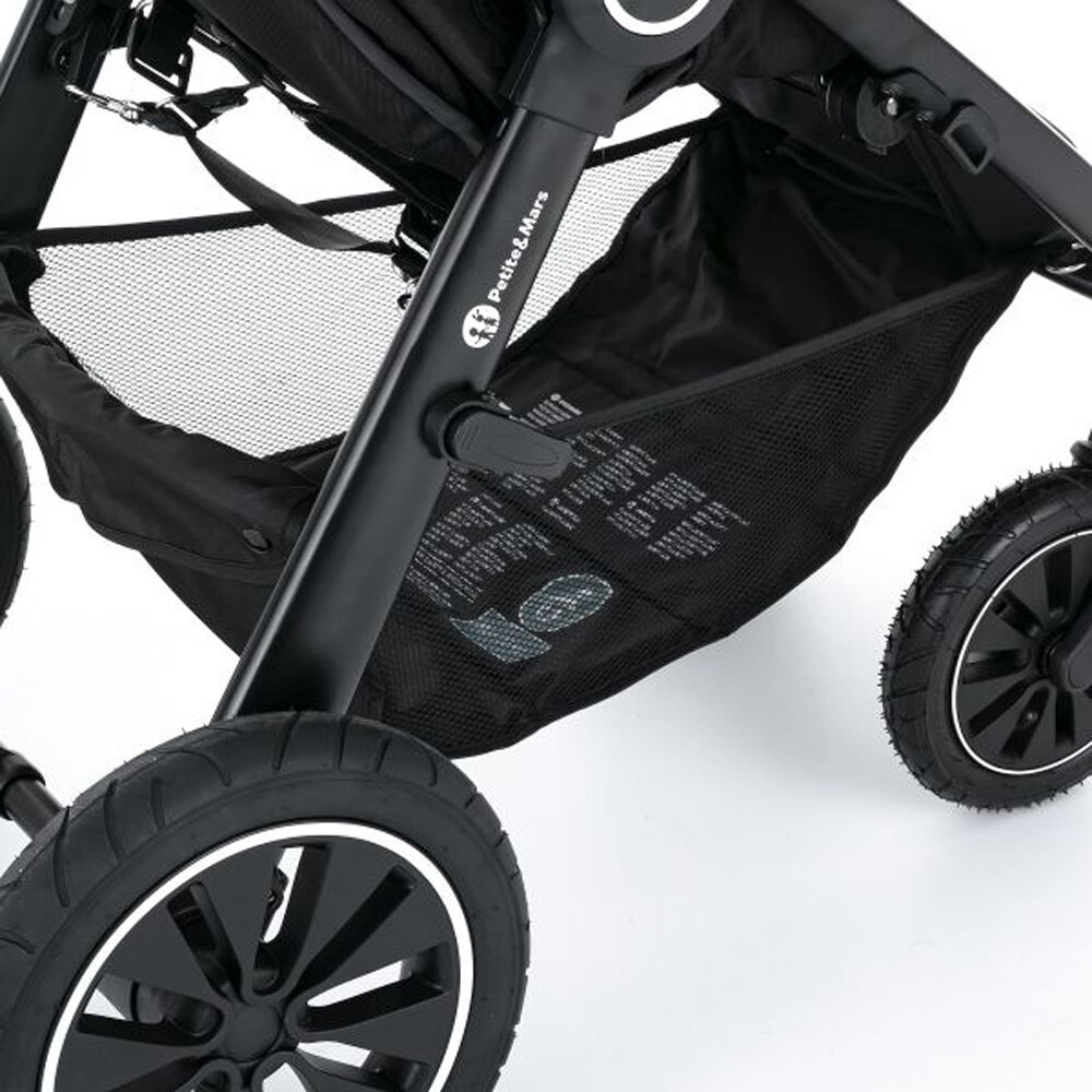 PETITE&amp;MARS Kočík Street+ Air Black Limited 100 Retro