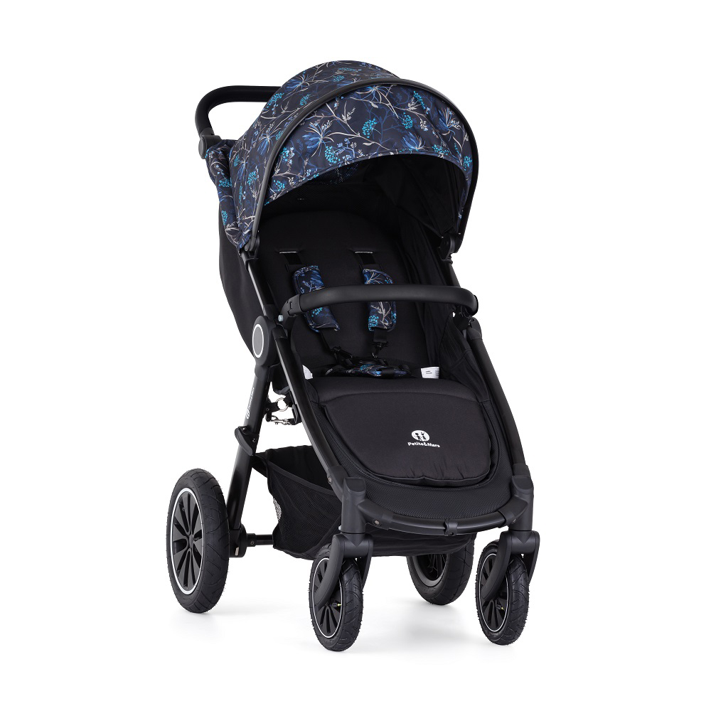 PETITE&amp;MARS Kočík Street+ Air Black Limited 100 Stylish Beauty
