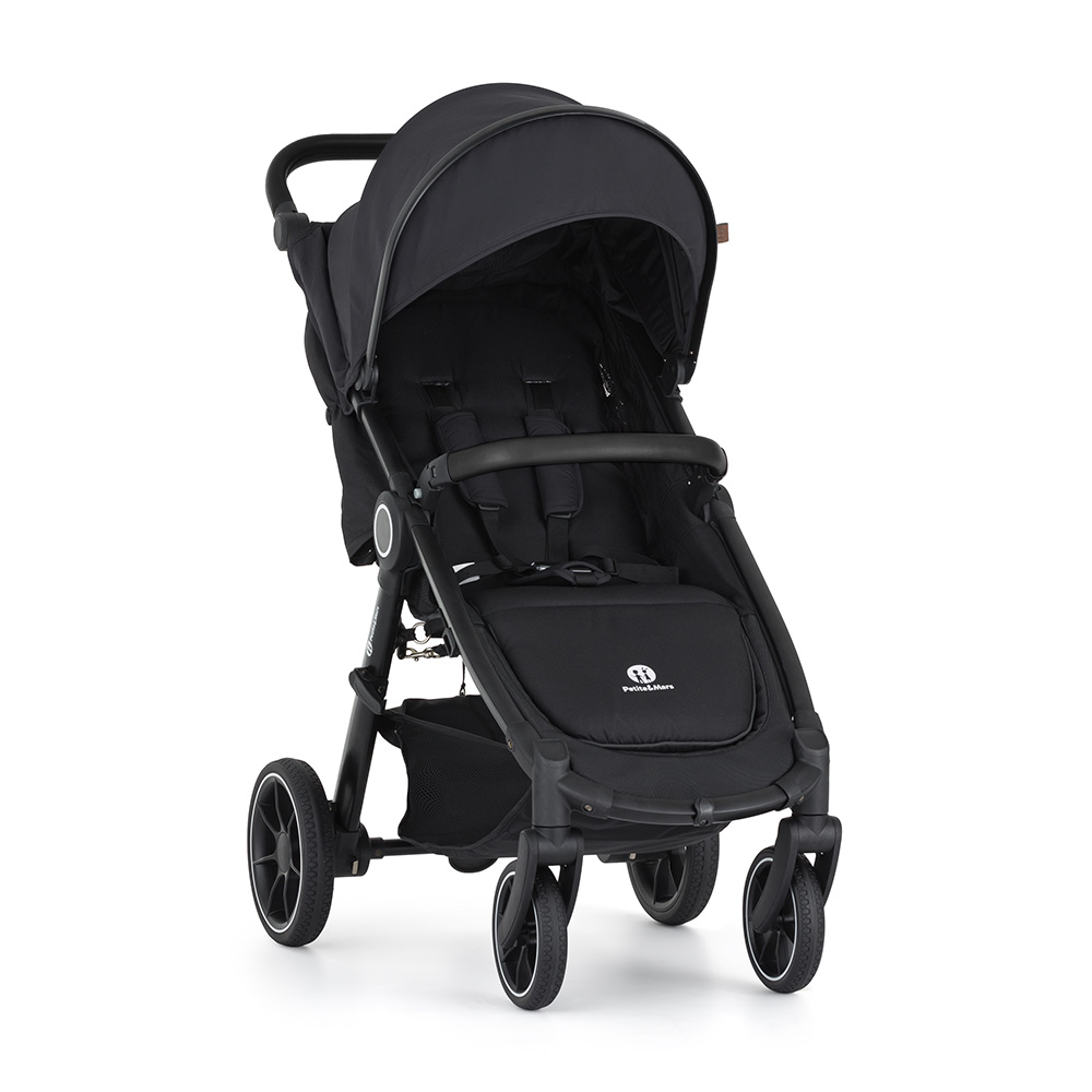 PETITE&MARS Kočík Street+ RWS Black Perfect Black