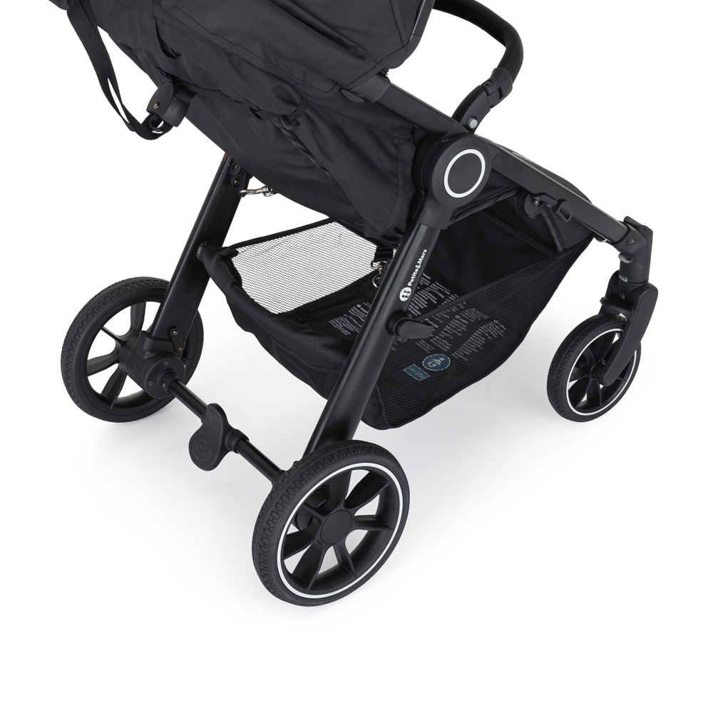 PETITE&amp;MARS Kočík Street+ RWS Black Perfect Black