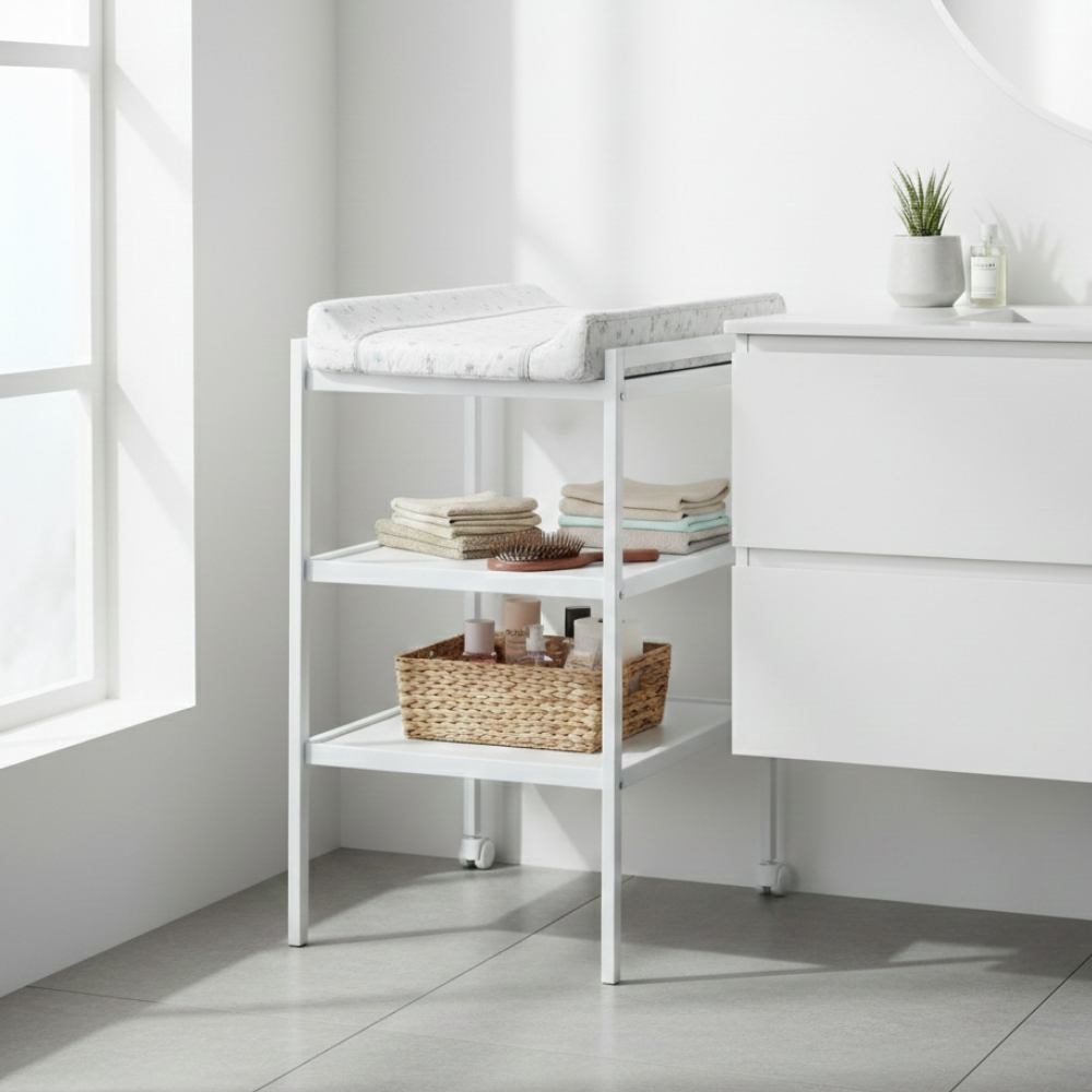 PETITE&amp;MARS Pult prebaľovací drevený Lumi White Wood