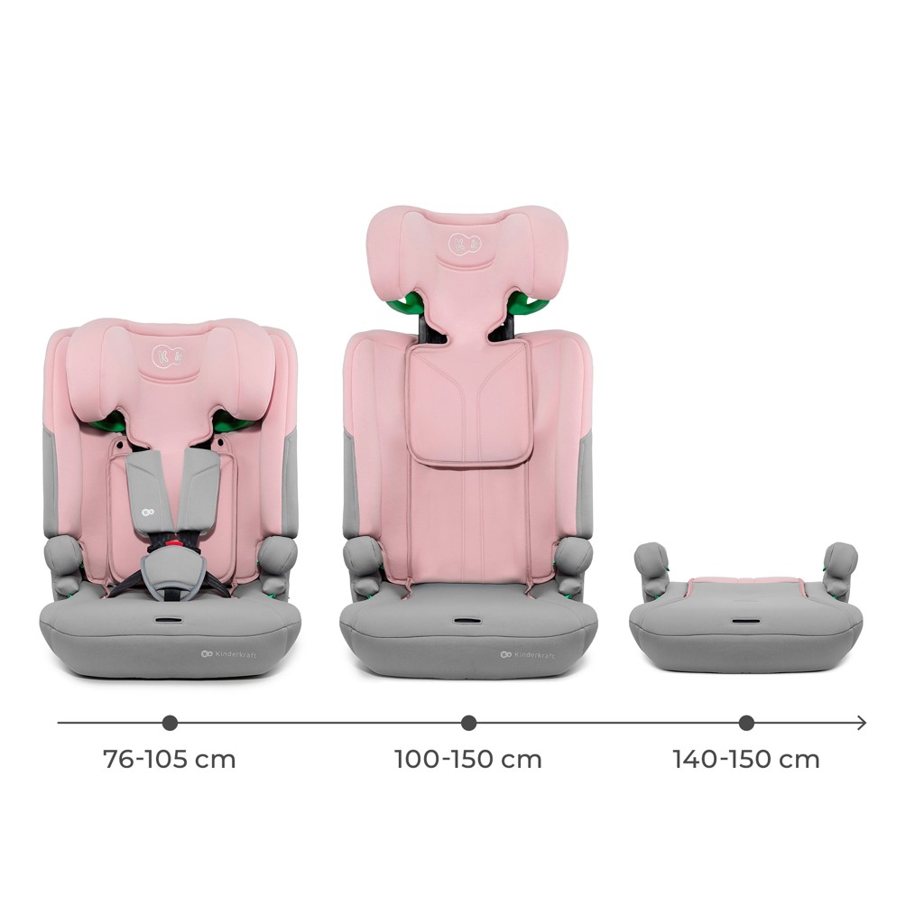 KINDERKRAFT Autosedačka I-Comfy i-Size (76 do 150 cm) Pink