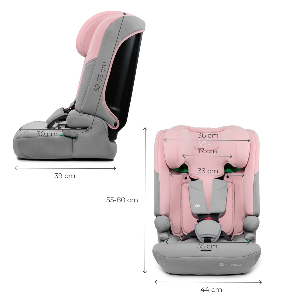KINDERKRAFT Autosedačka I-Comfy i-Size (76 do 150 cm) Pink