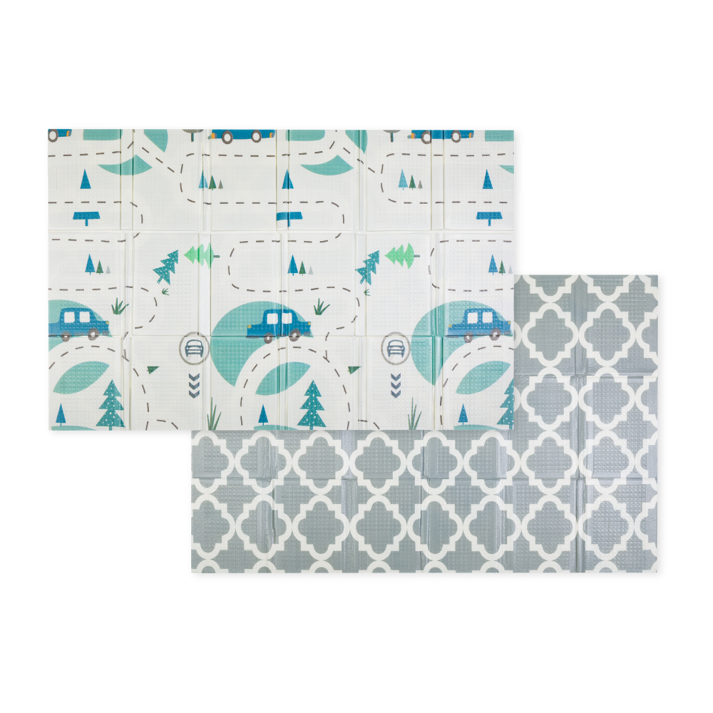 PETITE&MARS Podložka na hranie skladacie Campy L 130x200cm Cars&Arabesca