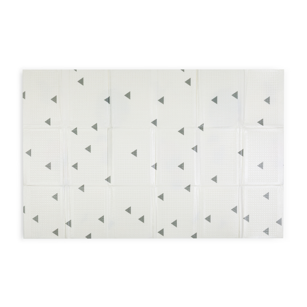PETITE&amp;MARS Podložka na hranie skladacie Campy L 130x200cm Mountains&amp;Triangles