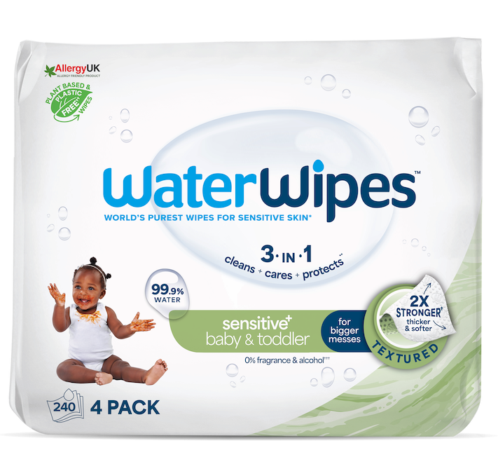 4X WATERWIPES Obrúsky vlhčené Baby&amp;Toddler 3in1 60 ks (240 ks) 