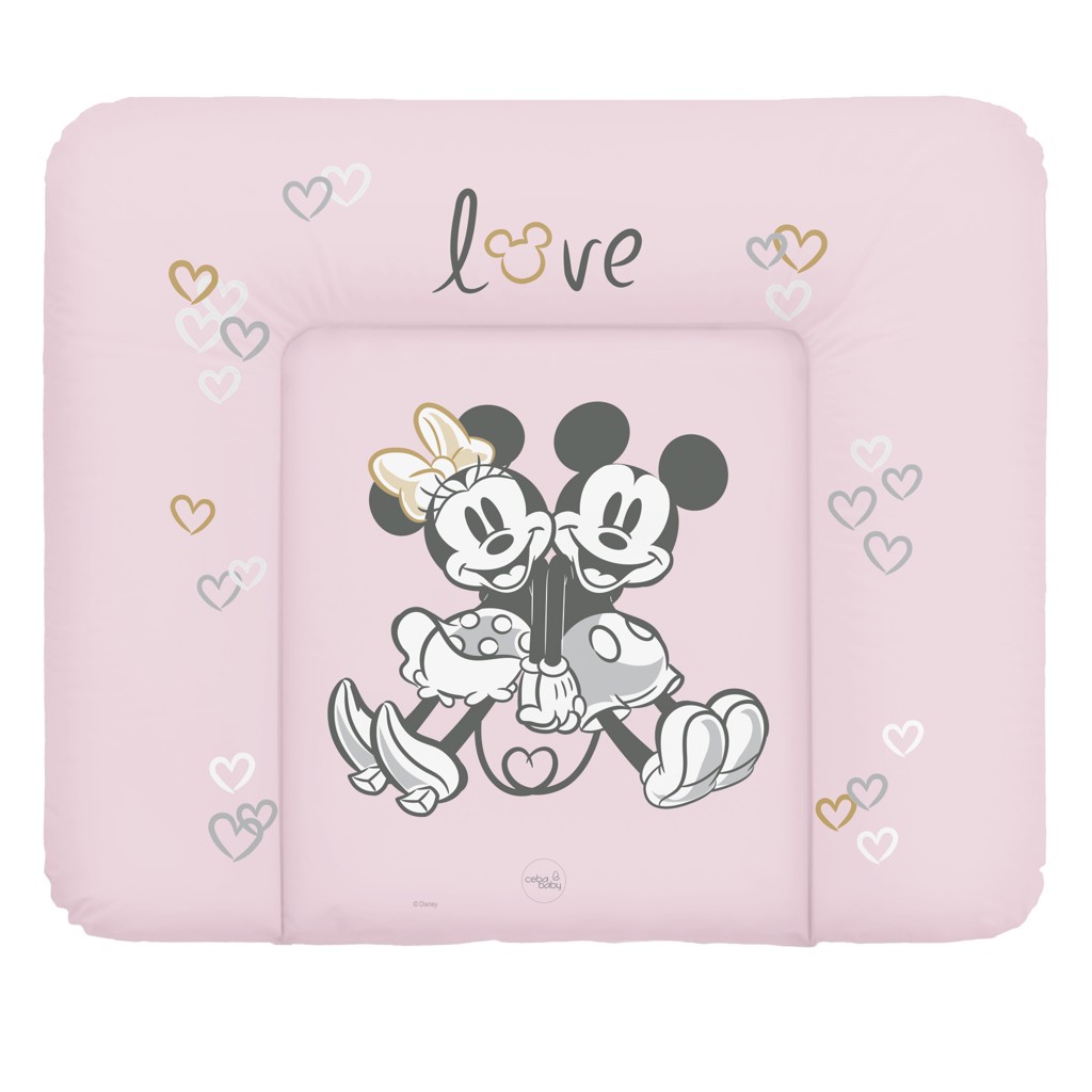 CEBA BABY Podložka prebaľovacia mäkká na komodu (85x72) Disney Minnie & Mickey Pink