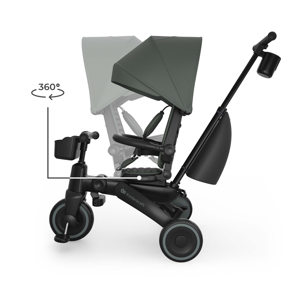 KINDERKRAFT Trojkolka Jazz 3 Green, 9m+