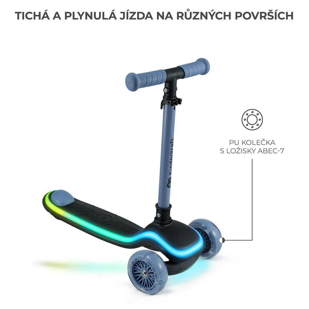 KINDERKRAFT Kolobežka trojkolová Raket Blue