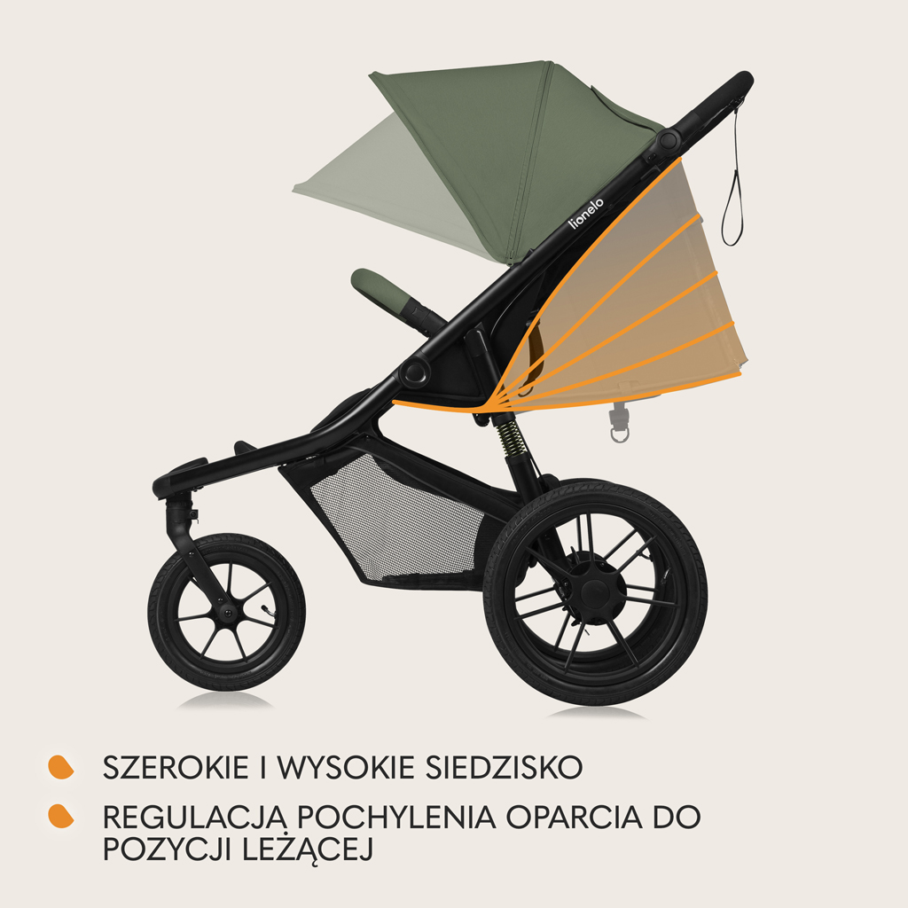 LIONELO Kočík športový Azura Green Forest