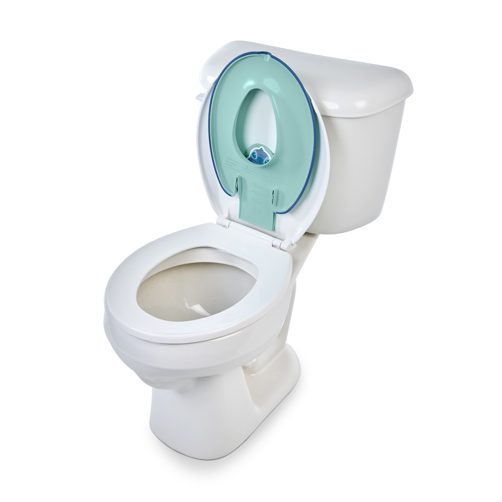 BRIGHT STARTS Redukcia na WC nalepovacia Flip &amp; Sit™ STITCH™ 18m+, do 23kg