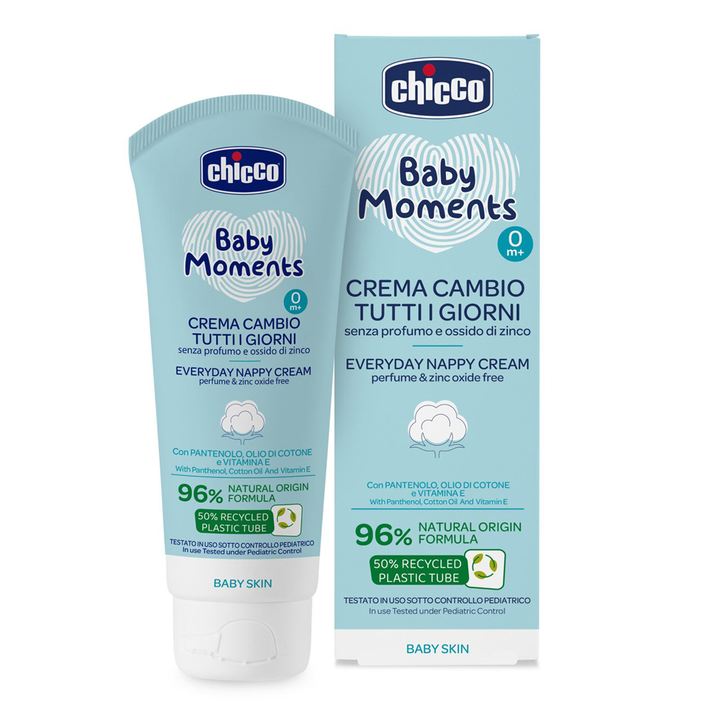 CHICCO Krém na detský zadoček na každý deň Baby Moments 100ml, 0m+