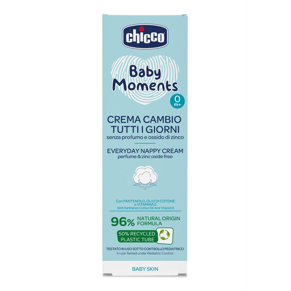 CHICCO Krém na detský zadoček na každý deň Baby Moments 100ml, 0m+