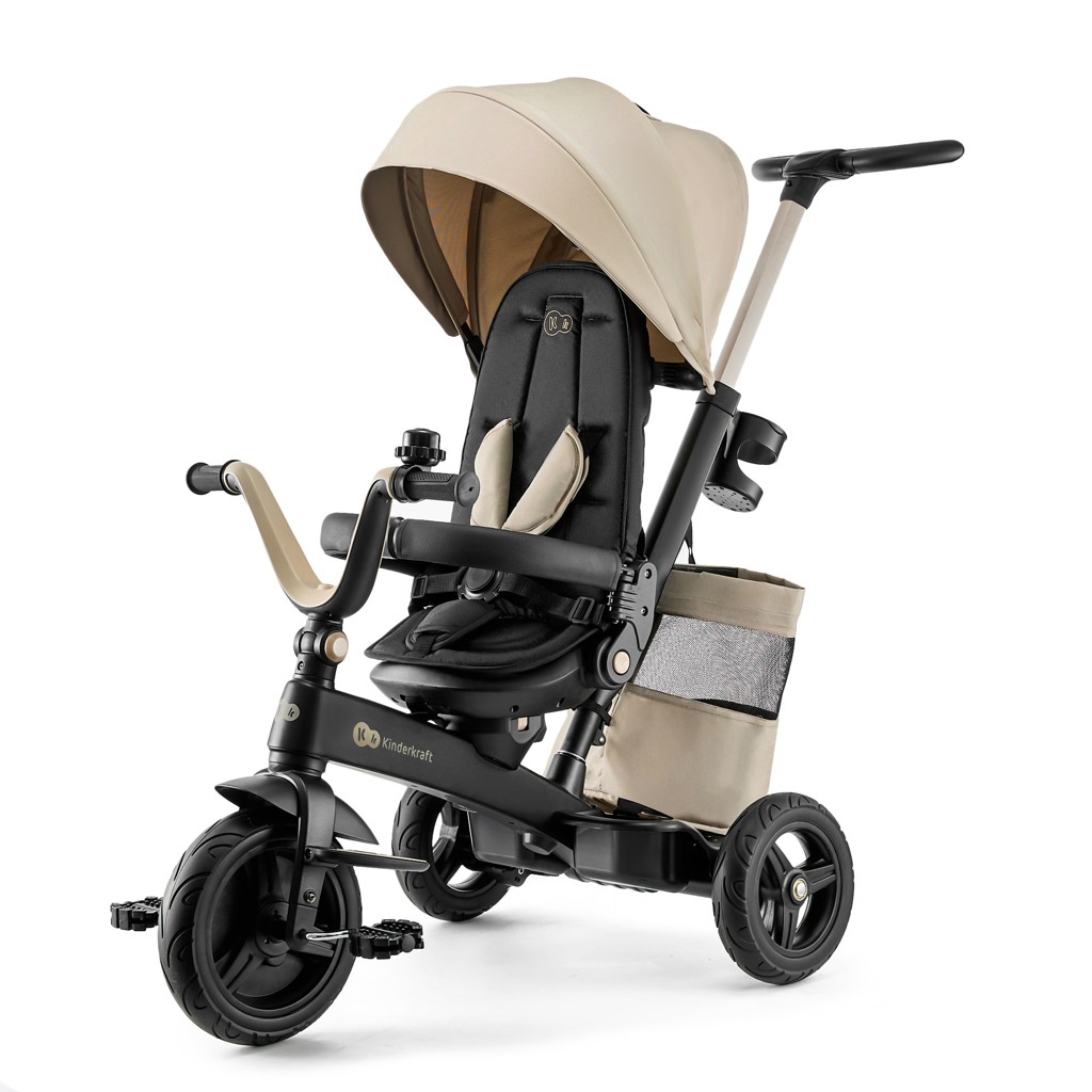 KINDERKRAFT Detská trojkolka Easytwist Beige