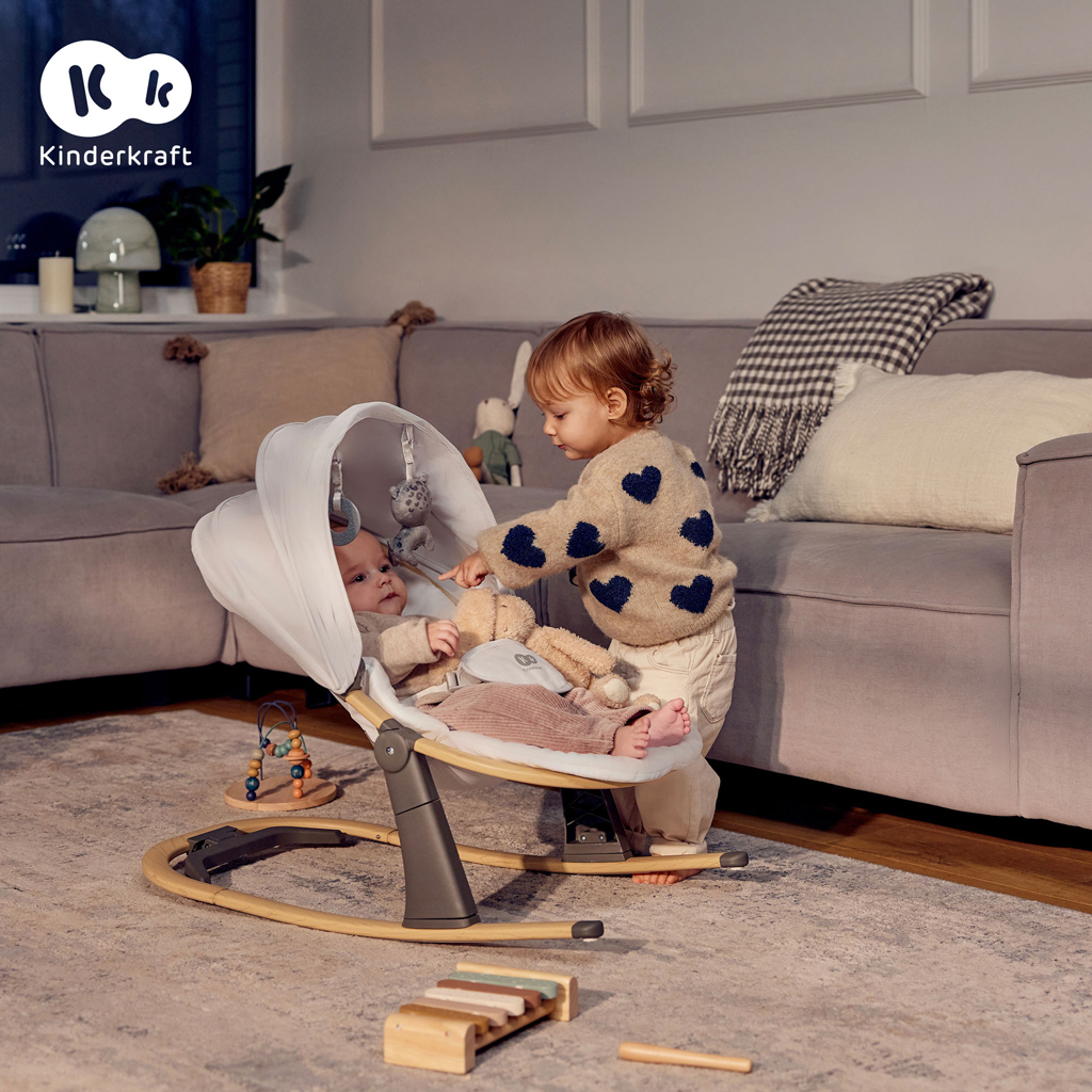 KINDERKRAFT Lehátko Elsu Grey, do 9kg